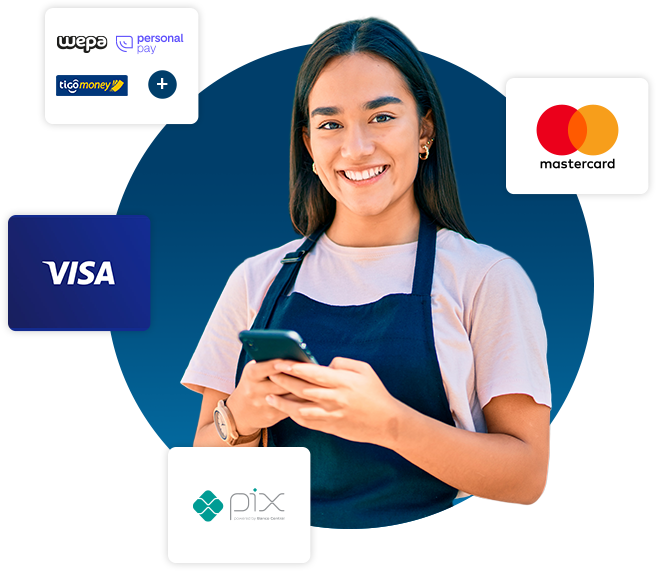 Tus clientes pueden pagar con todos los métodos de pago